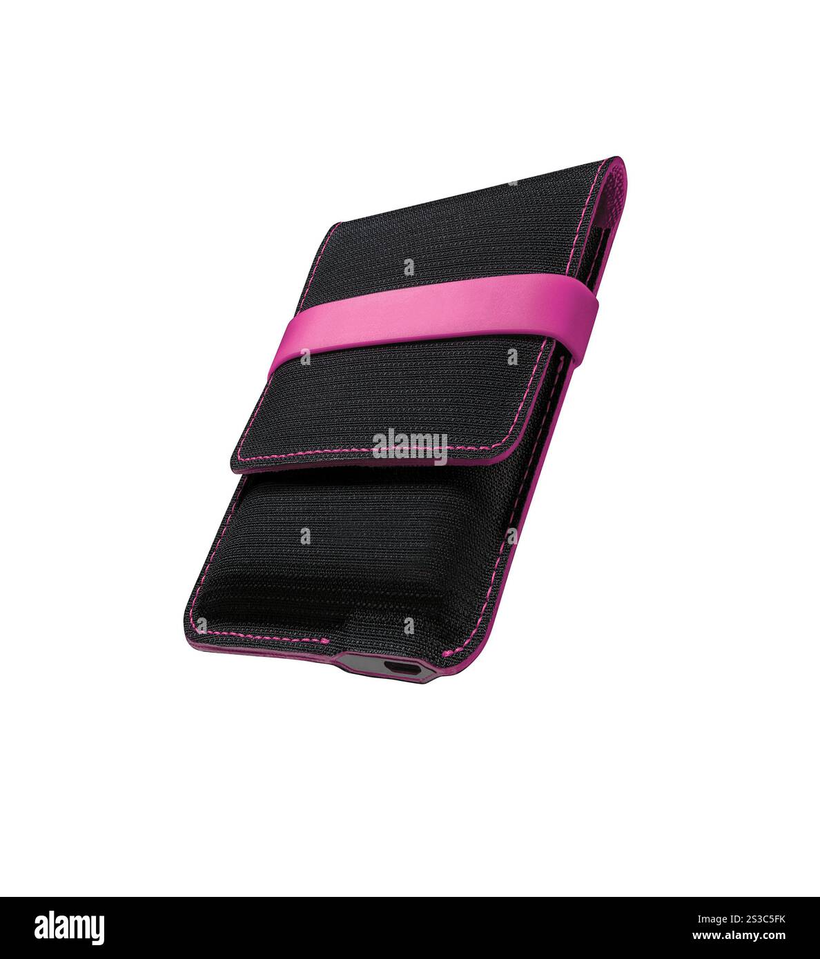 Smartphone de couverture arrière isolé sur fond blanc Banque D'Images