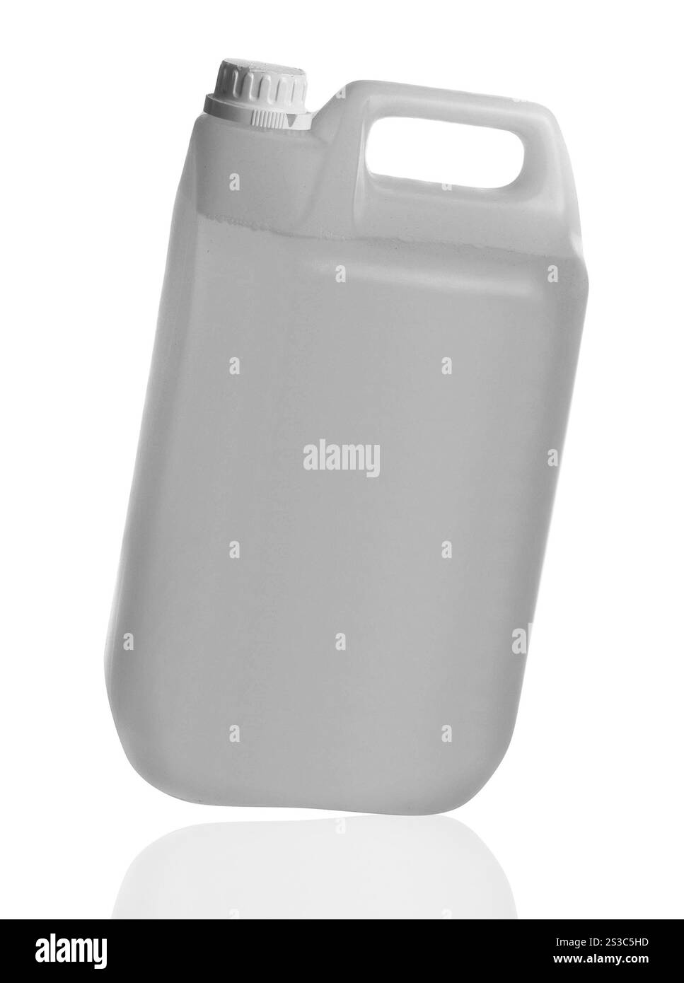 jerry en plastique isolé sur fond blanc. jerry en plastique isolé Banque D'Images