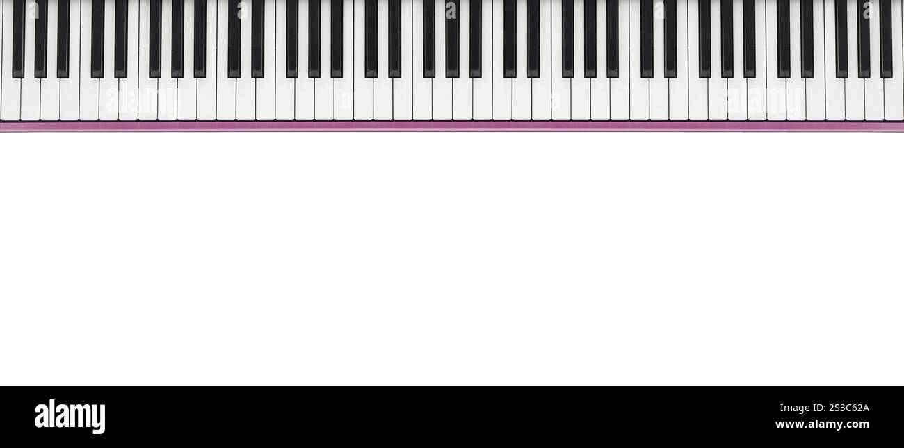 synthétiseur rose isolé sur fond blanc. synthétiseur rose isolé sur blanc Banque D'Images