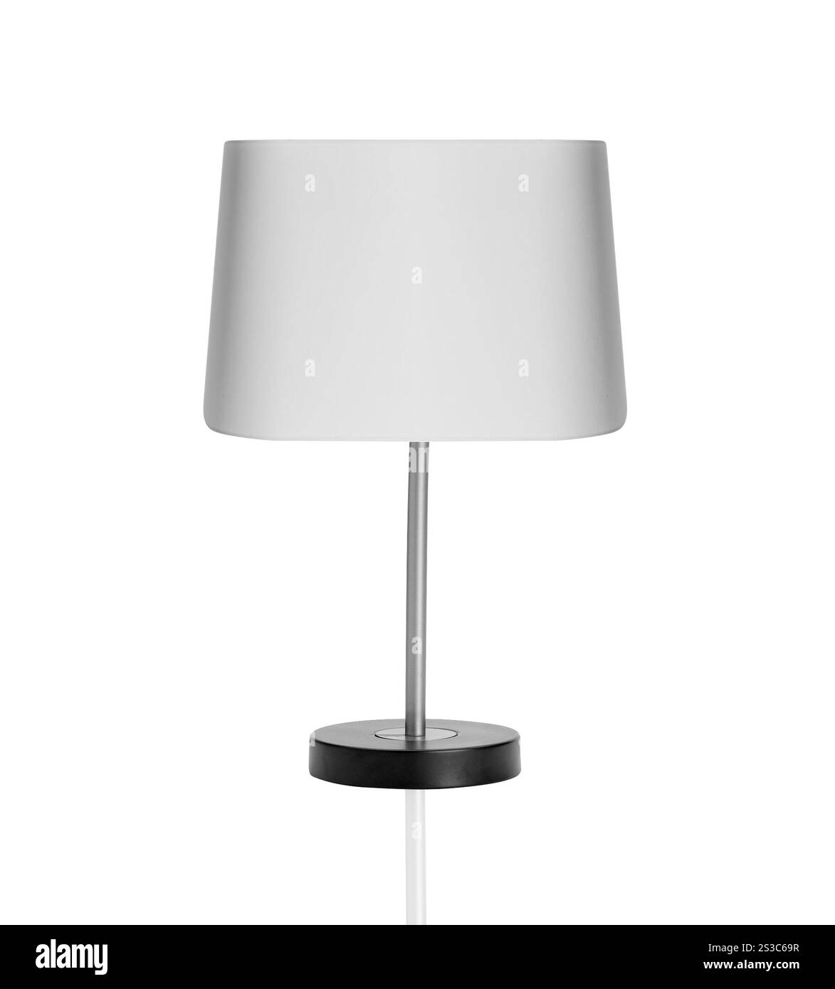 lampe de table isolée sur fond blanc. lampe de table isolée sur blanc Banque D'Images