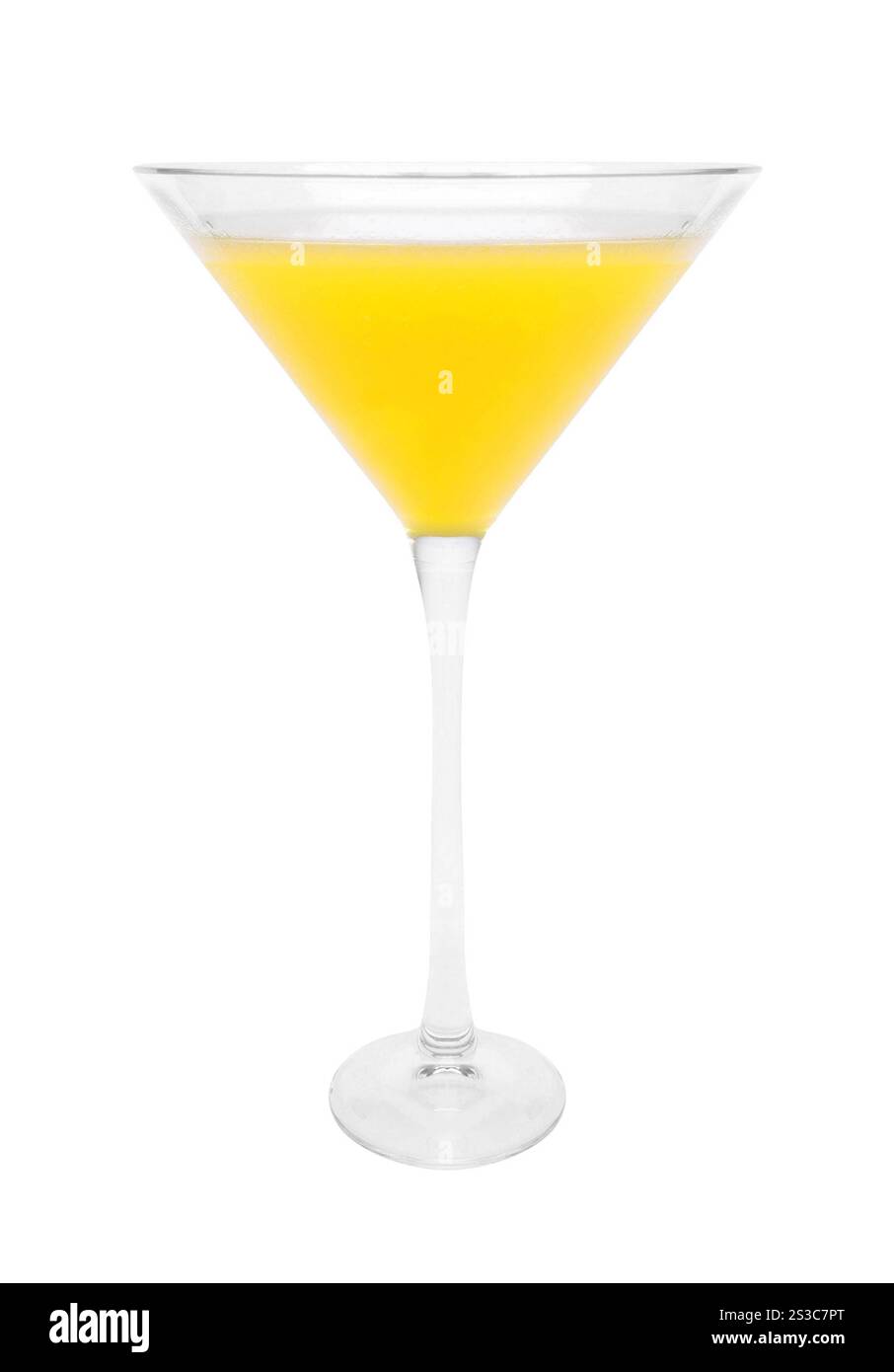 verre à cocktail isolé sur blanc Banque D'Images