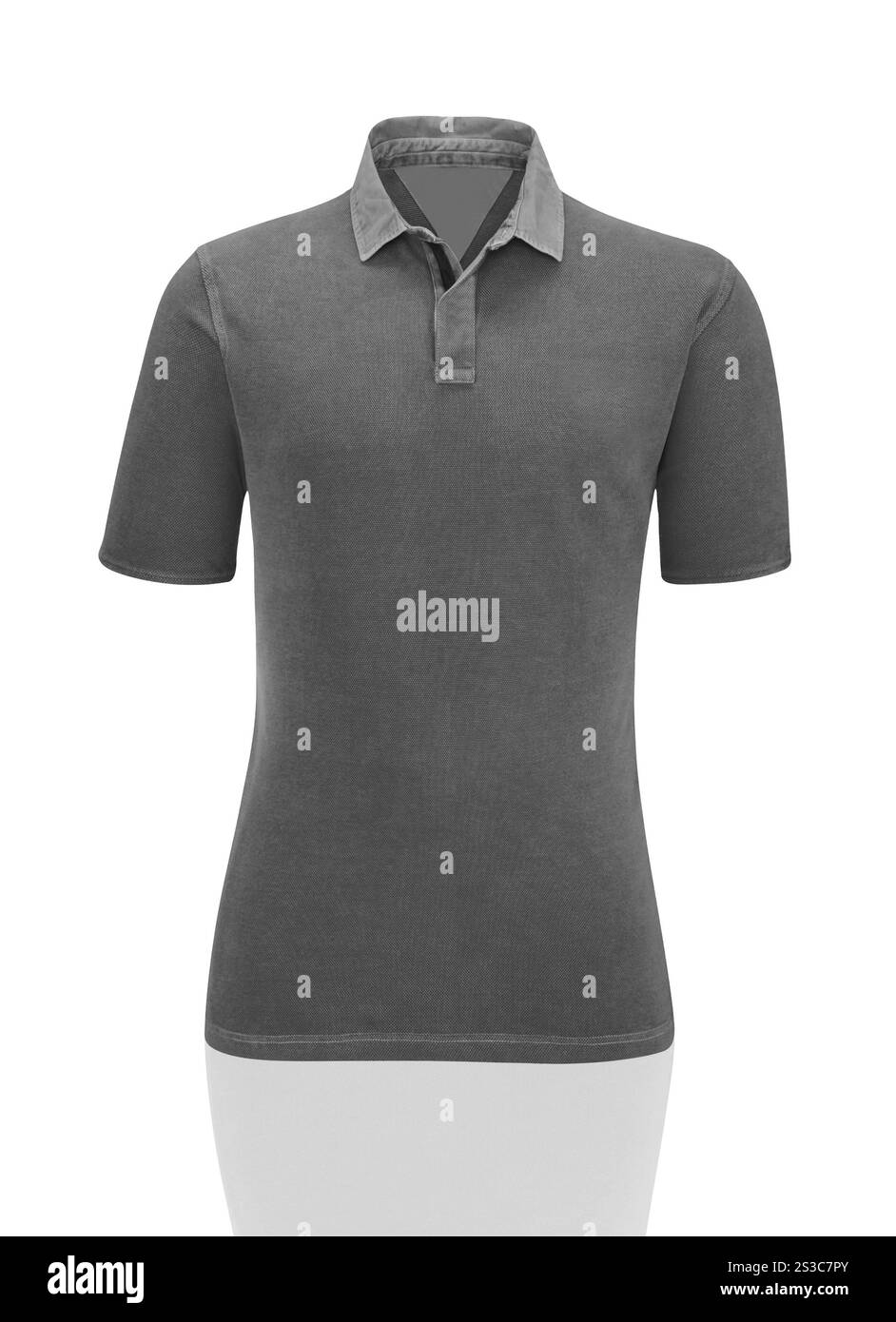 Tshirt gris isolé Banque D'Images