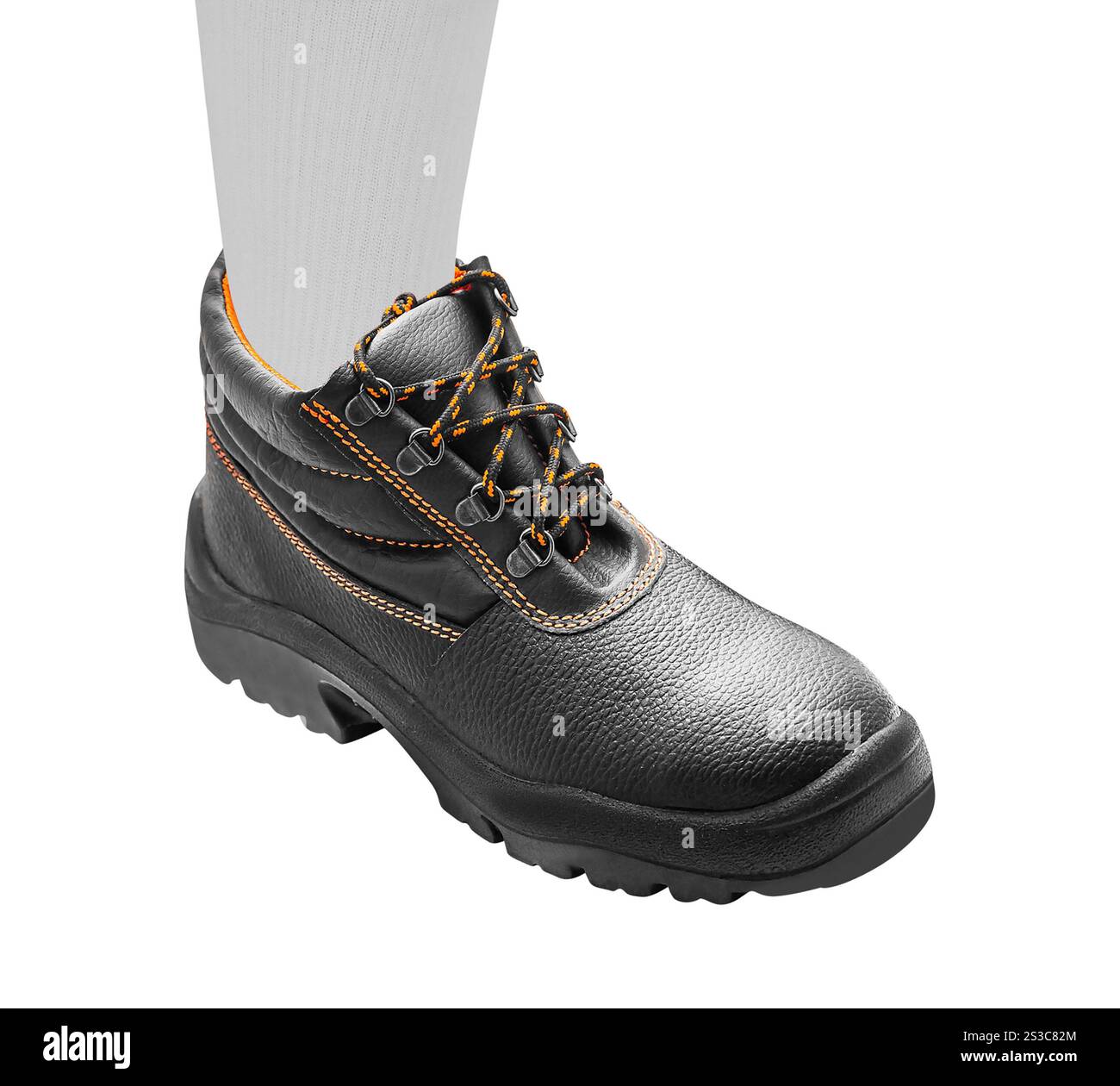 chaussure en cuir mans isolée Banque D'Images