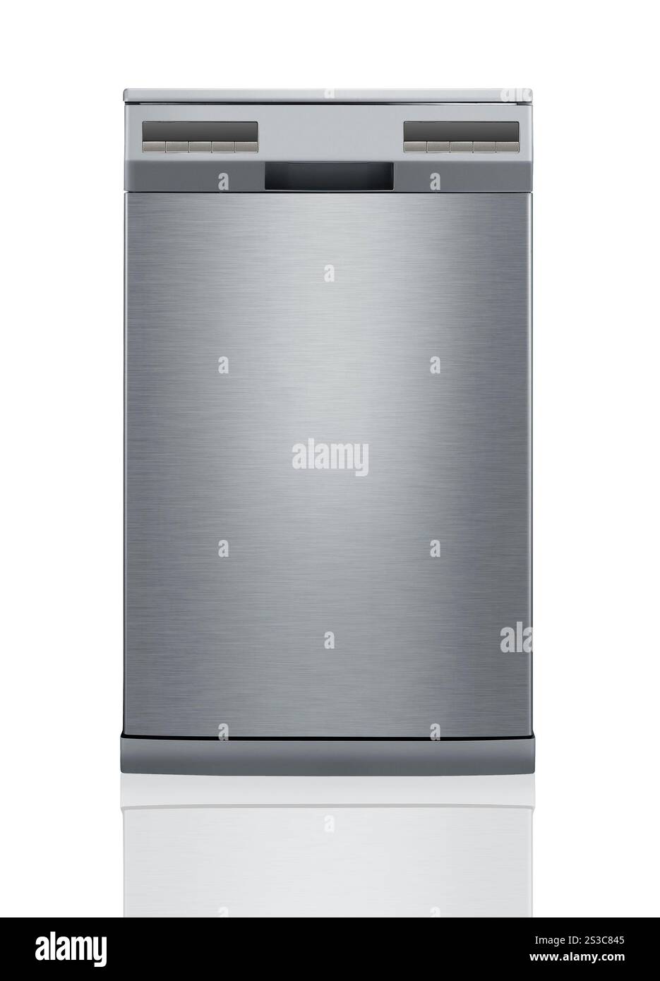 lave-vaisselle moderne isolé sur blanc Banque D'Images