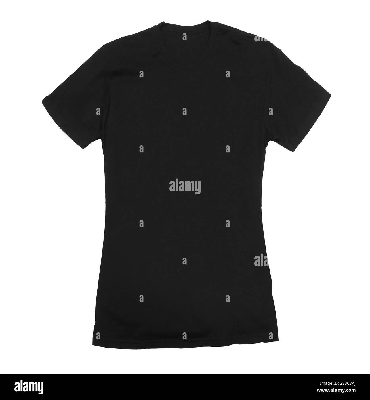 Tshirt noir foncé isolé. Tshirt bleu foncé isolé Banque D'Images