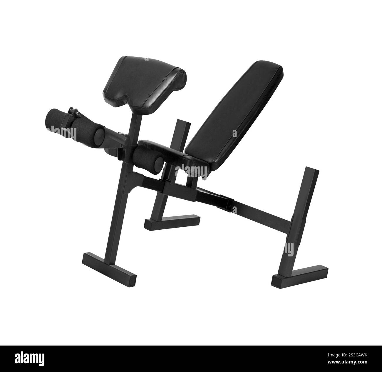 Machine de gymnastique isolée sur blanc Banque D'Images