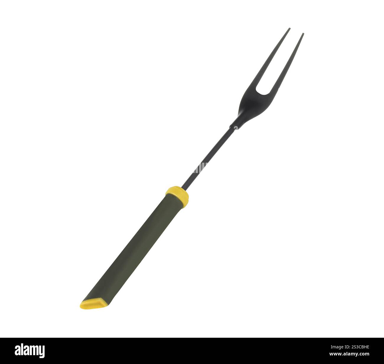 Grande fourchette sur un blanc Banque D'Images