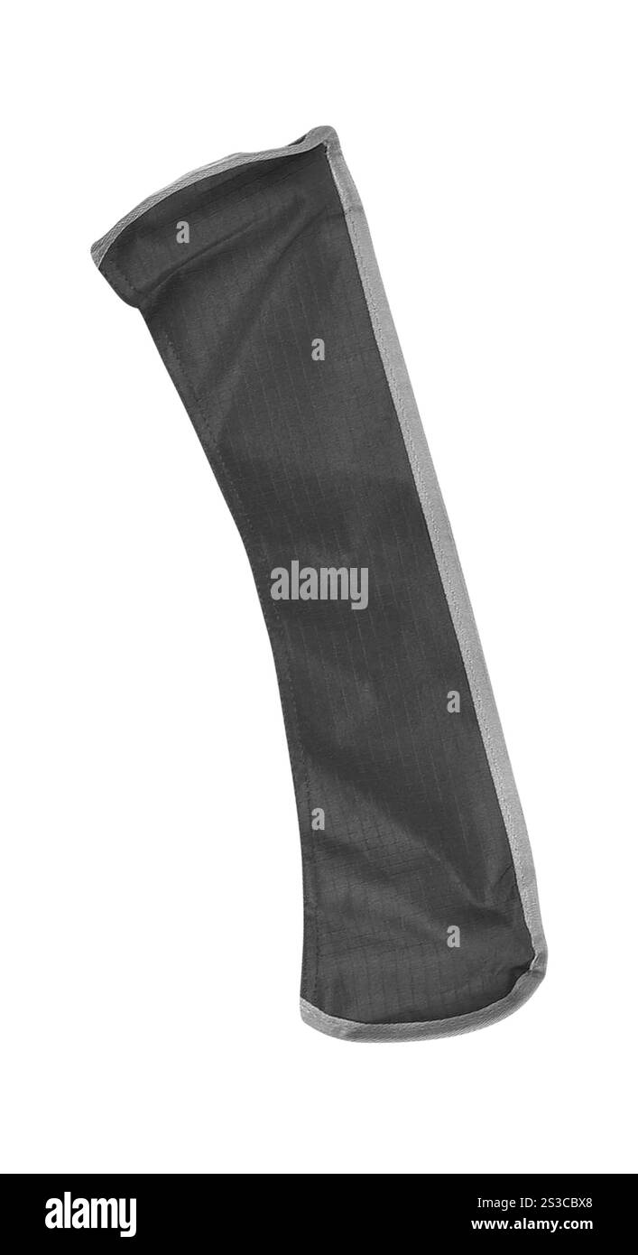 Tissu bleu isolé sur blanc Banque D'Images