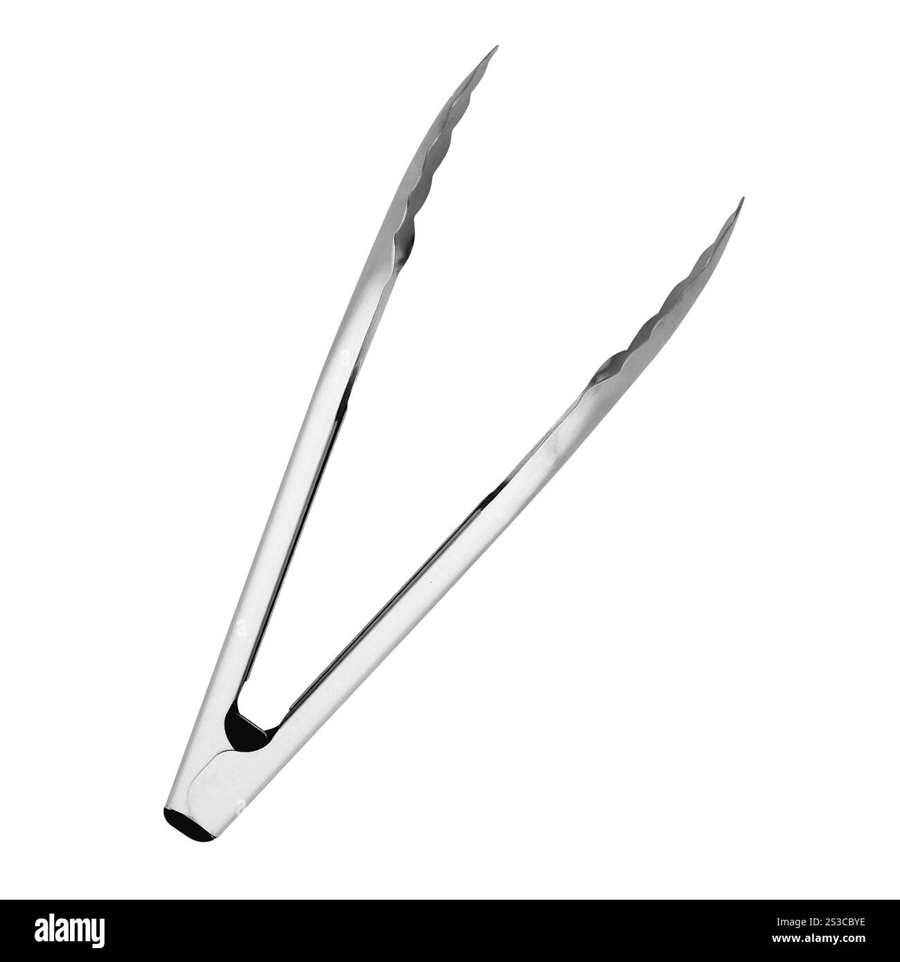 Pinces de cuisine isolé sur fond blanc Banque D'Images