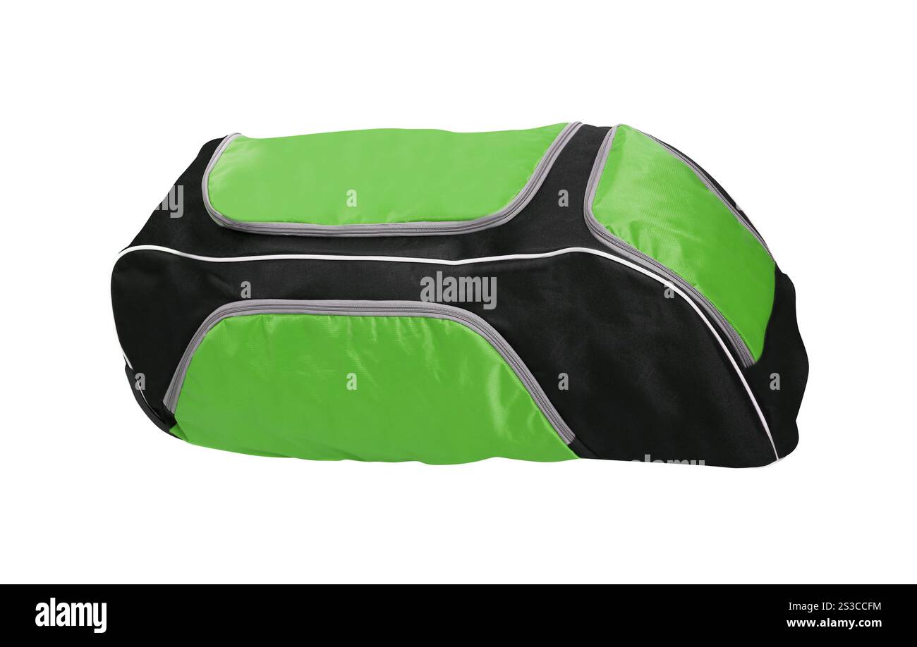 Sac à dos isolé en blanc Banque D'Images