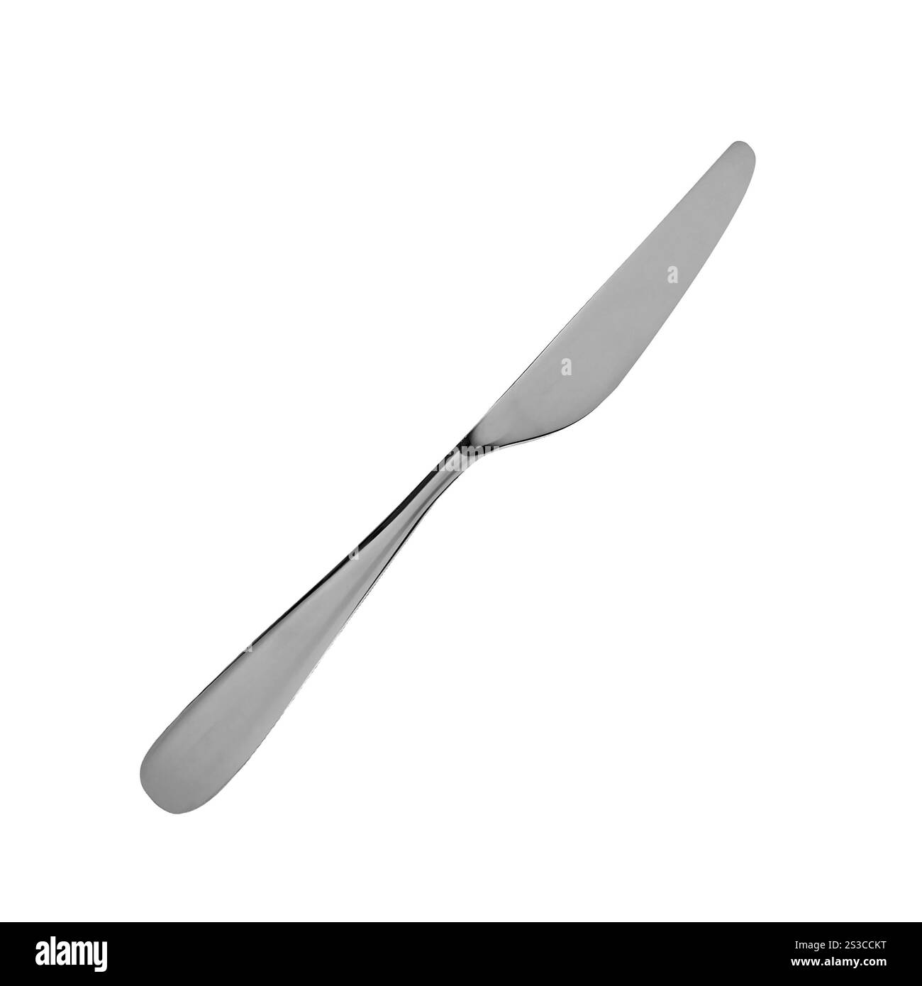 Couteau de cuisine en acier inoxydable Banque D'Images