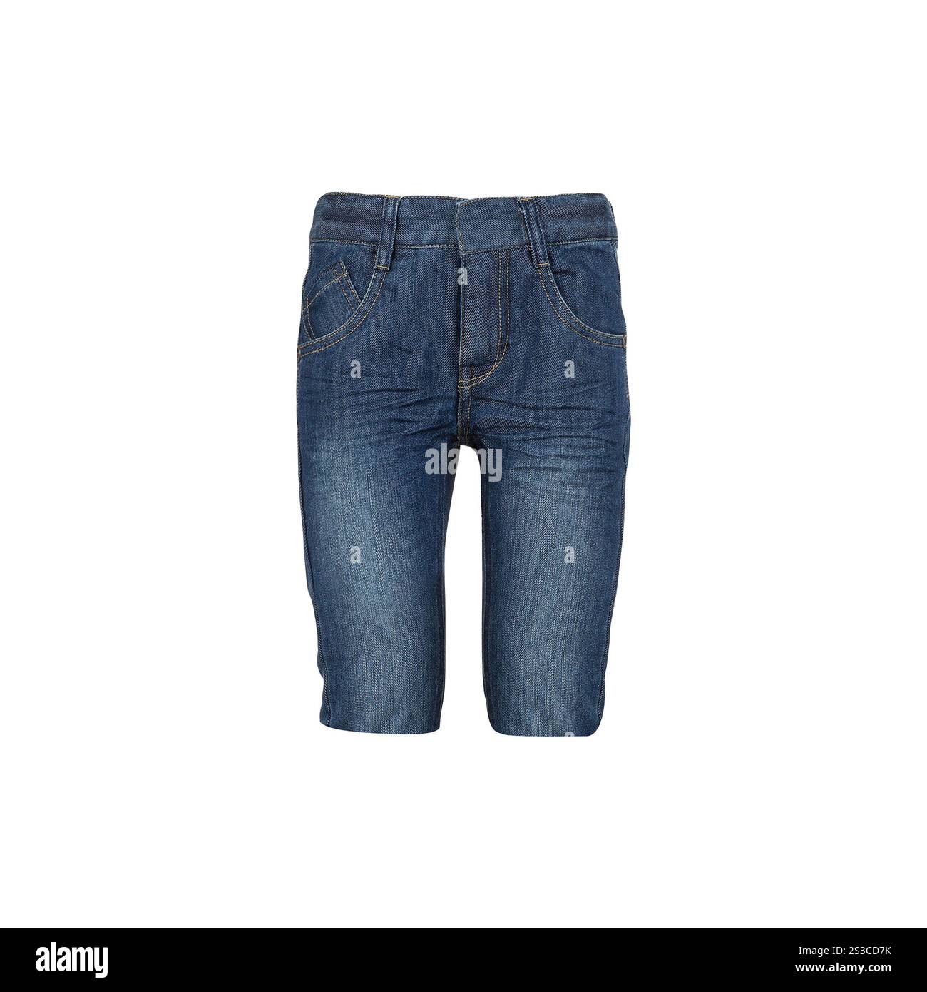 Short Jean homme isolé Banque D'Images
