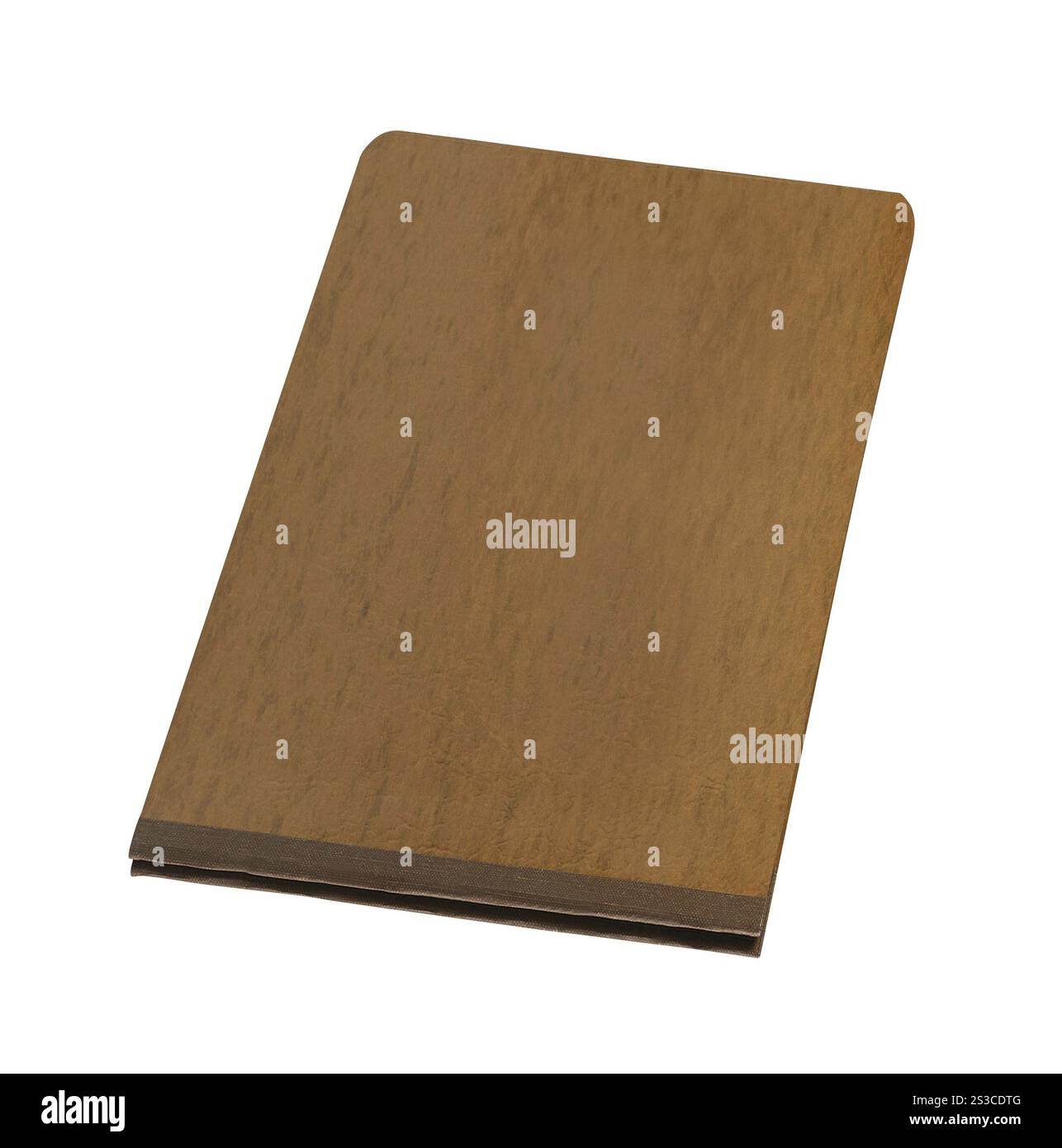 Livre brun fermé. Livre vert fermé Banque D'Images