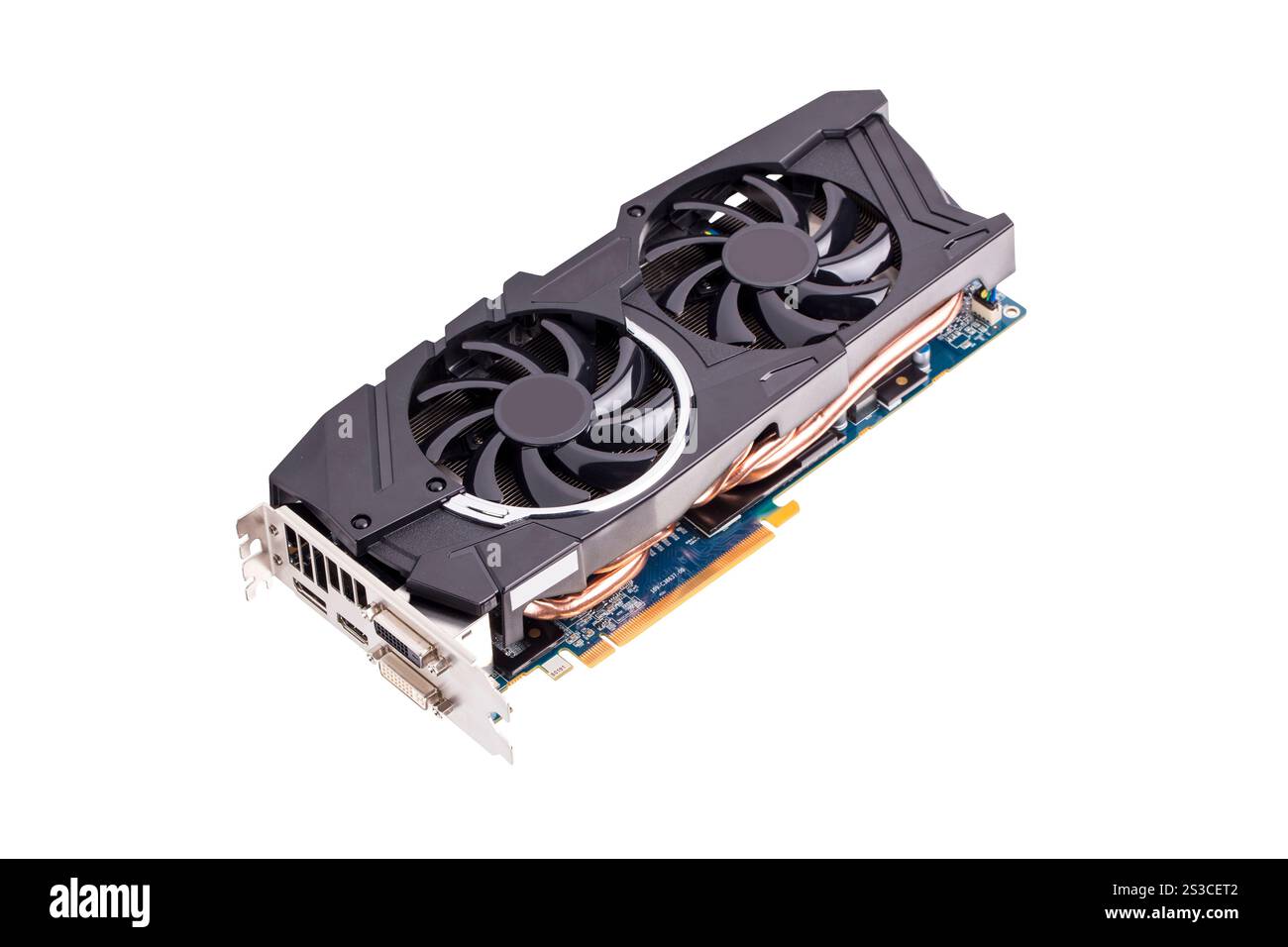 Carte vidéo professionnelle isolée Banque D'Images