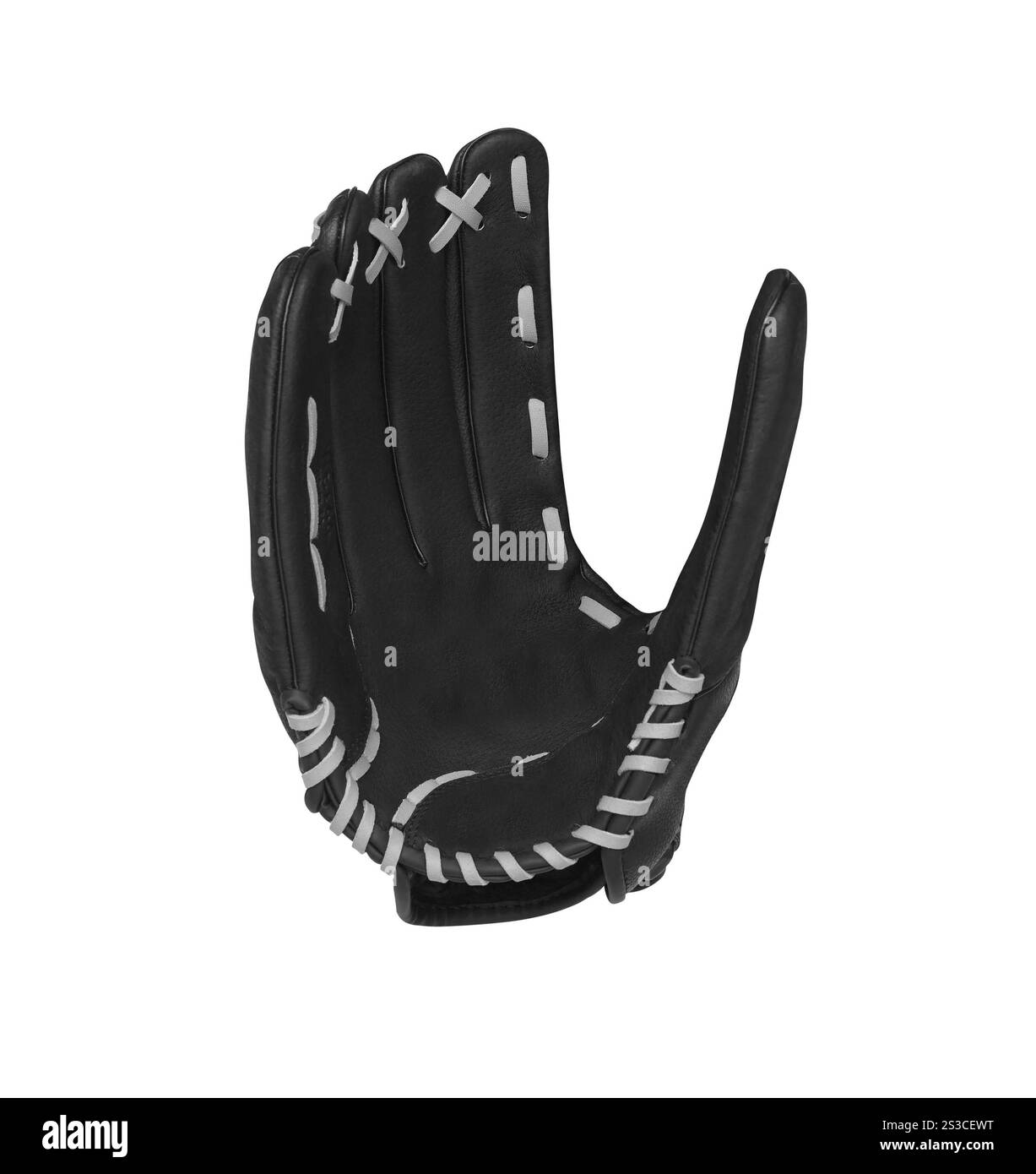 Gant de baseball isolé sur blanc Banque D'Images