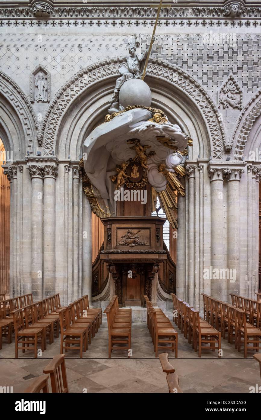 La cathédrale de Bayeux, Normandie, France Banque D'Images