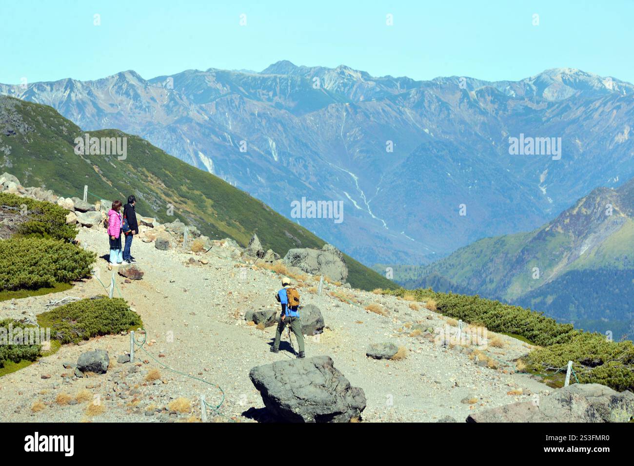 Mont Norikura, Alpes japonaises, Matusumoto, Japon Banque D'Images