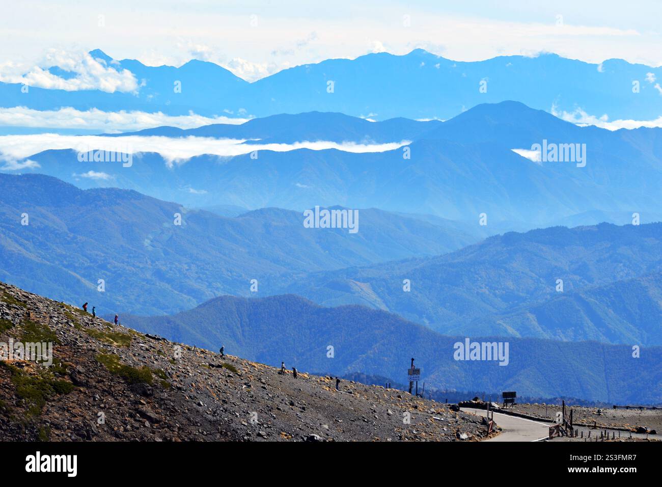 Mont Norikura, Alpes japonaises, Matusumoto, Japon Banque D'Images