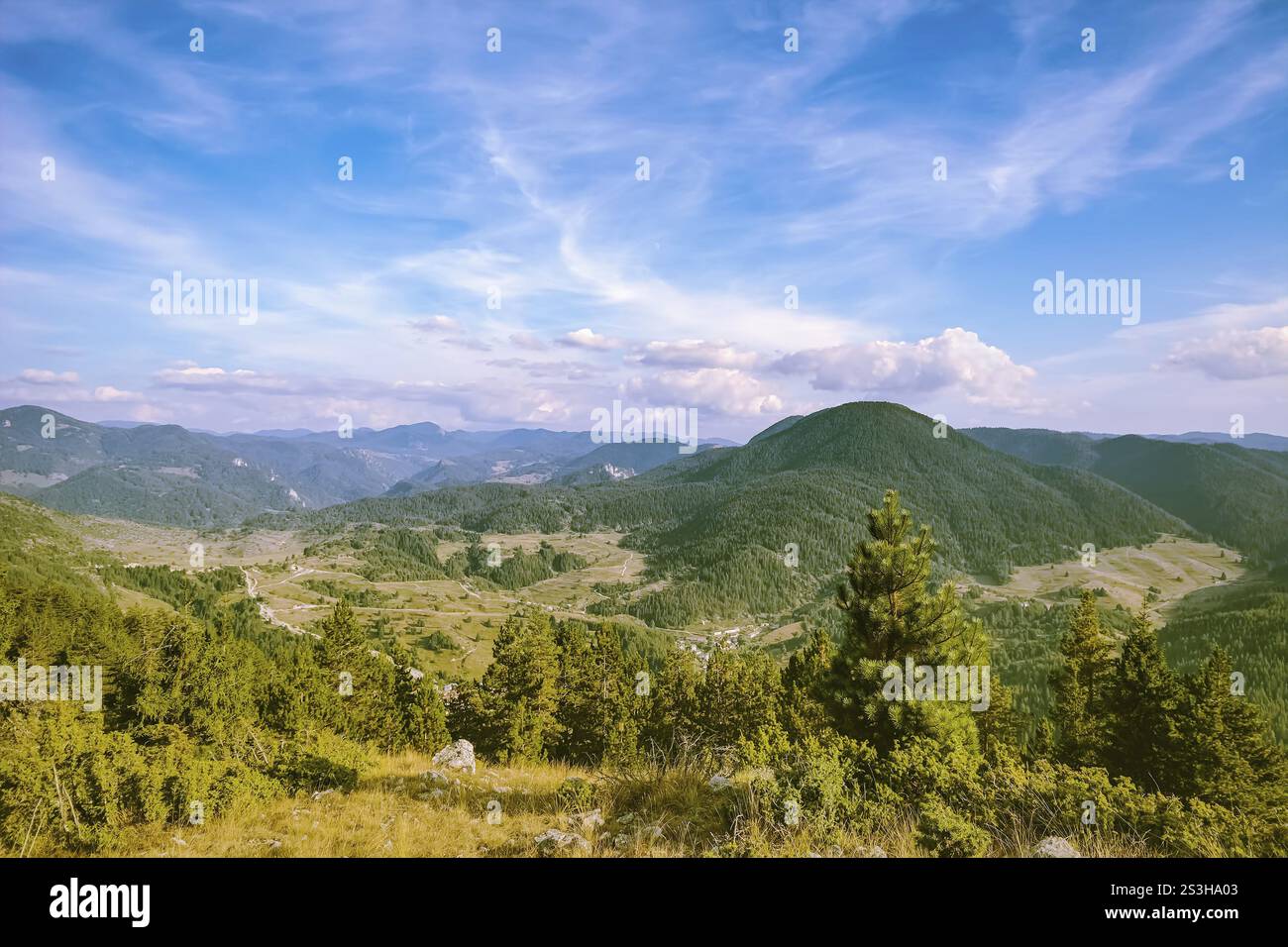 Montagnes Rhodopes dans le sud-est de l'Europe, Bulgarie Yagodina, Bulgarie, Europe Banque D'Images