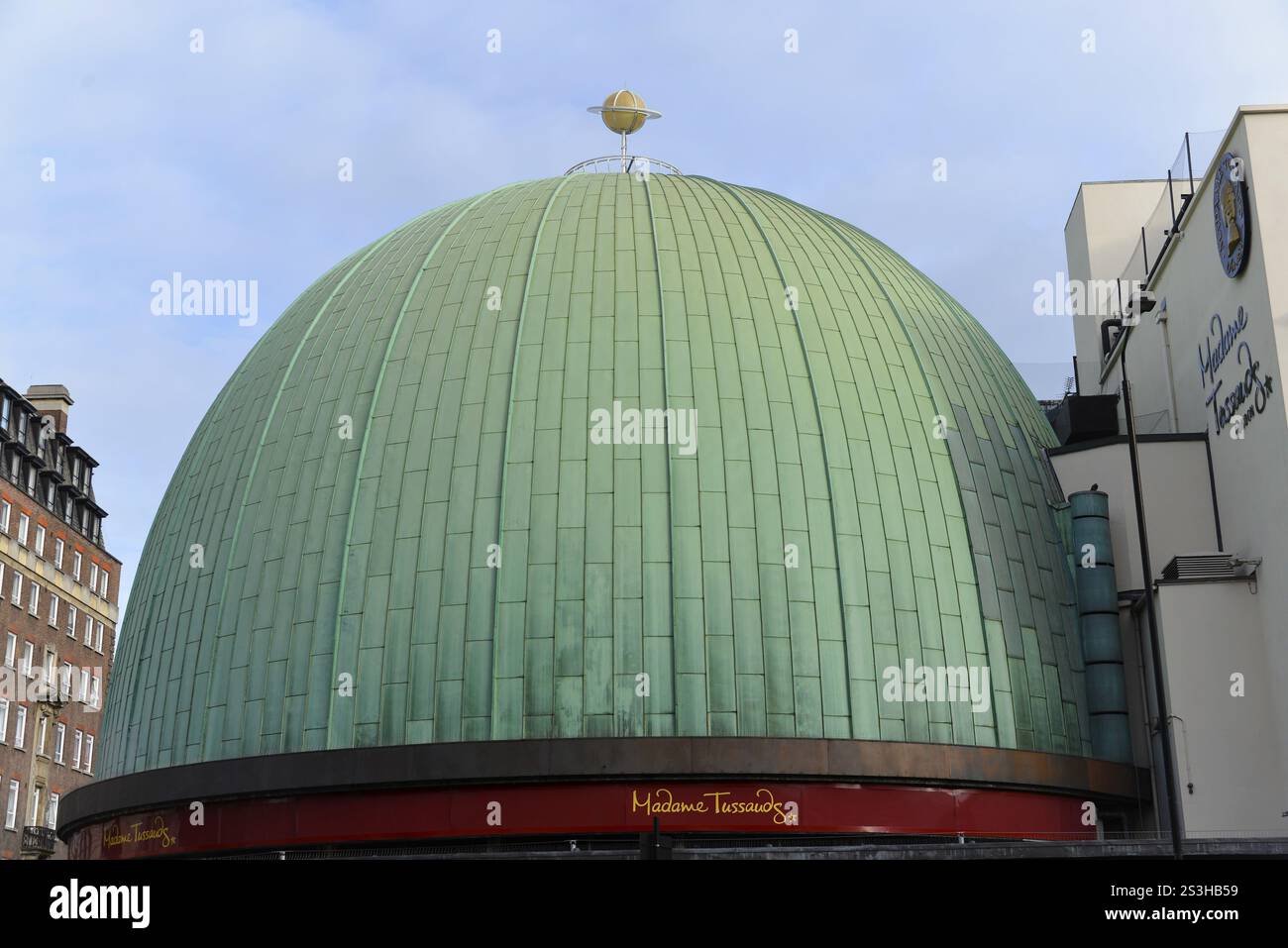 Bâtiment Green Dome du planétarium à côté de Madame Tussauds, Londres, région de Londres, Angleterre, Royaume-Uni, Europe Banque D'Images