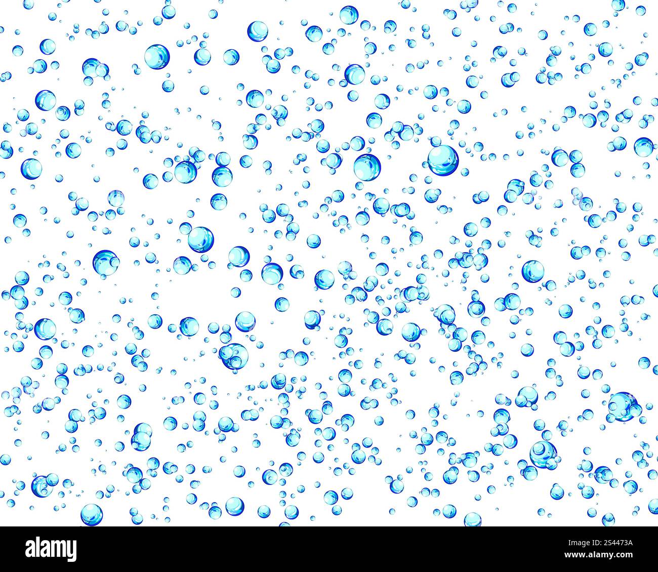 Abstract background vector l'eau avec des bulles d'air Illustration de Vecteur