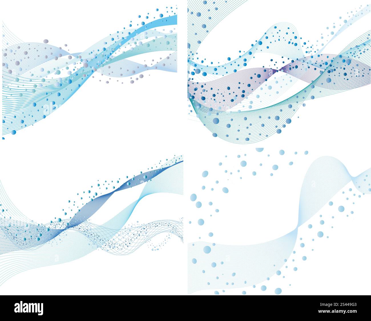 Abstract background vector l'eau avec des bulles d'air Illustration de Vecteur