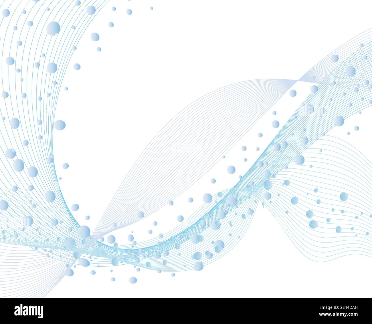 Abstract background vector l'eau avec des bulles d'air Illustration de Vecteur