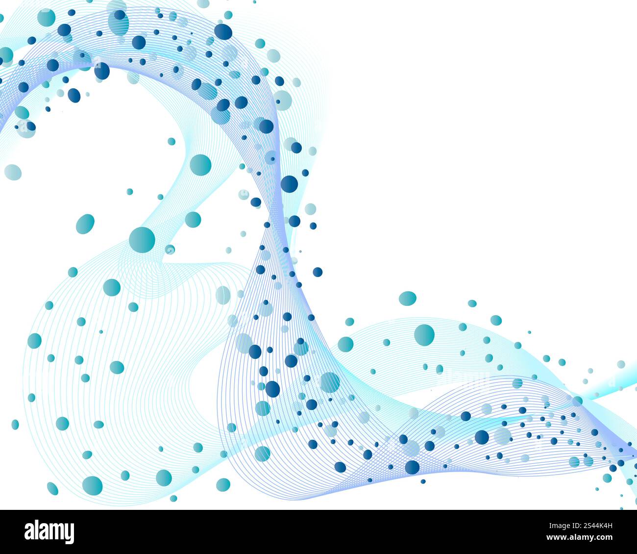 Abstract background vector l'eau avec des bulles d'air Illustration de Vecteur