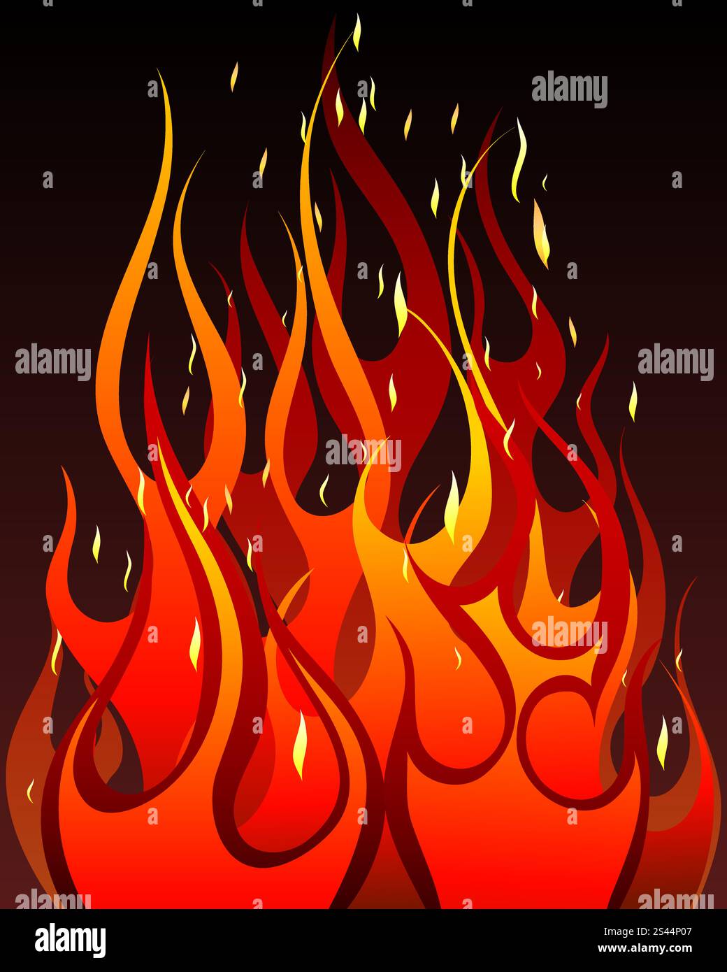 Inferno fire vector background pour l'utilisation de conception Illustration de Vecteur