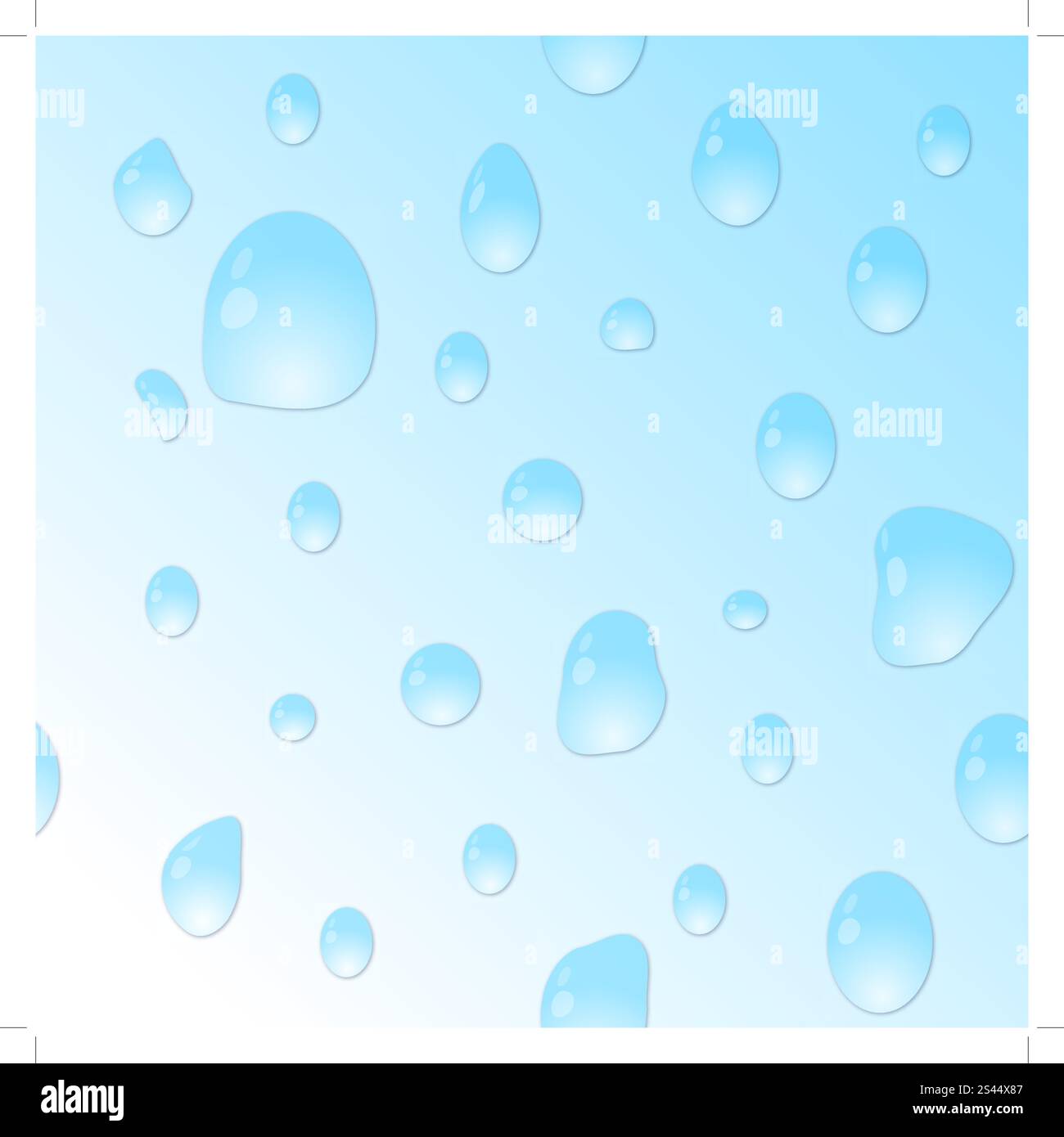 Fond gouttes vectoriel continu. Pour faire facile modèle transparente juste glisser tous les groupe en bar, nuances et l'utiliser pour remplir les contours. Illustration de Vecteur