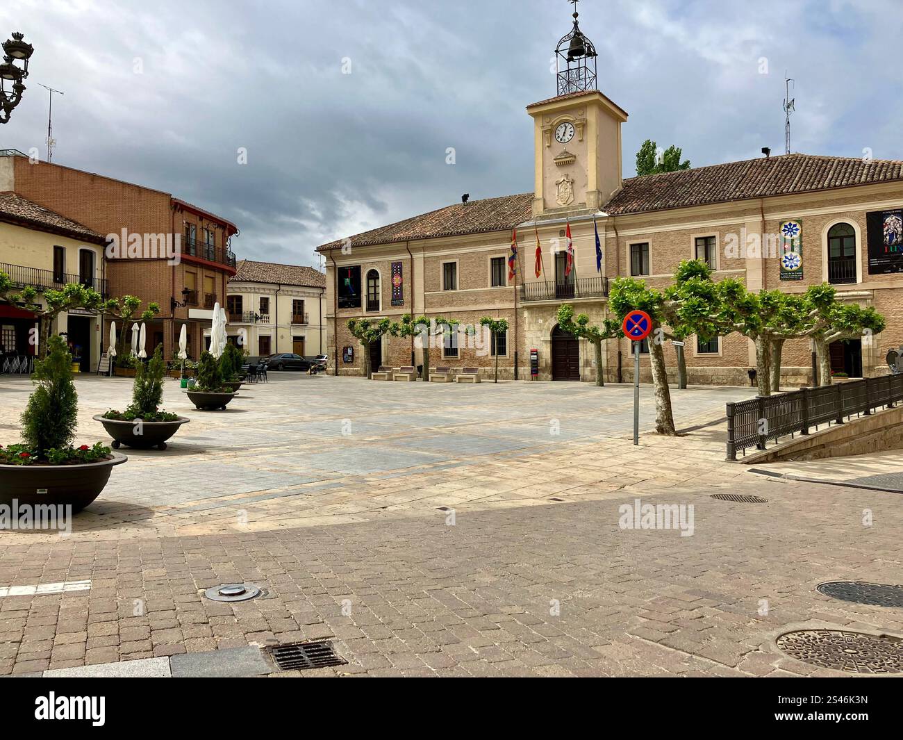 Plaza Mayor, Carrion de Los Condes, Camino Francés Banque D'Images