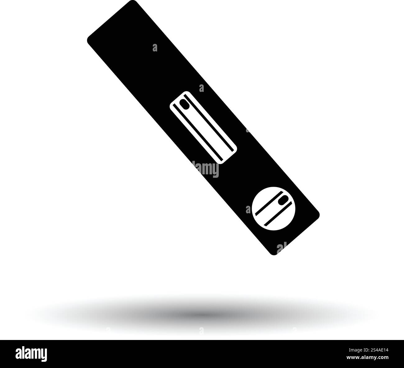 Icône de niveau de construction . Fond blanc avec design de l'ombre. Vector illustration. Illustration de Vecteur