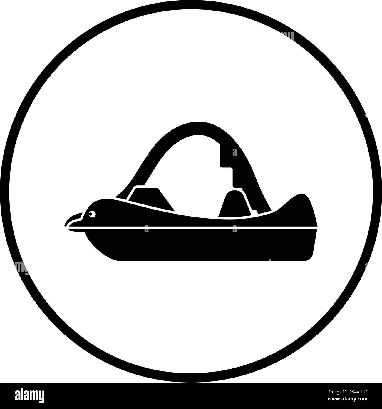 Icône. Cercle mince de conception. Vector illustration. Illustration de Vecteur