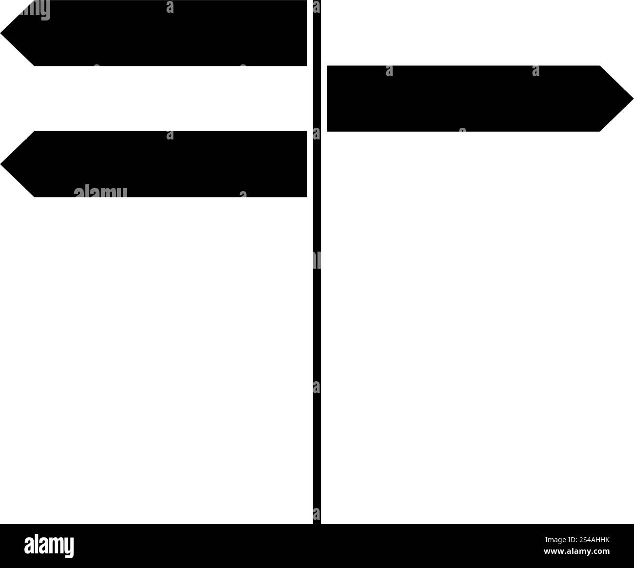 Icône de panneau de direction . Illustration de Vecteur