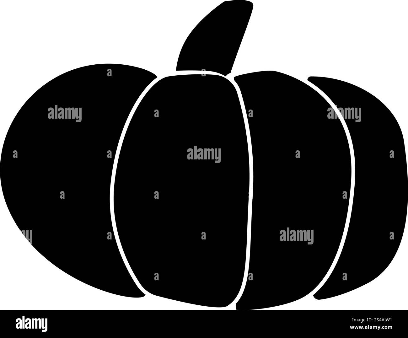 Icône citrouille . Illustration de Vecteur