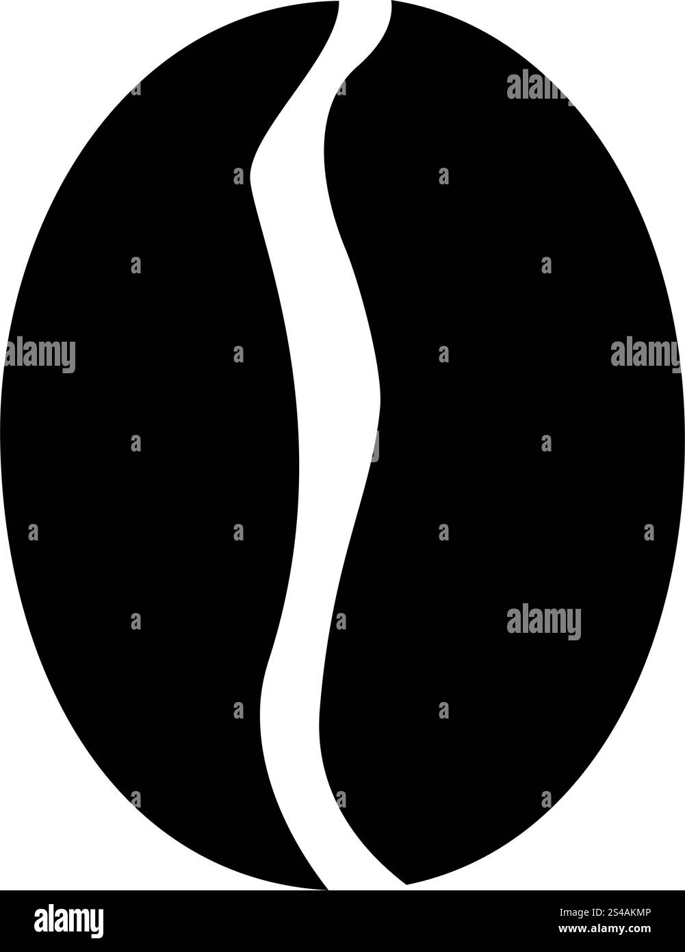 Icône de grain de café . Illustration de Vecteur