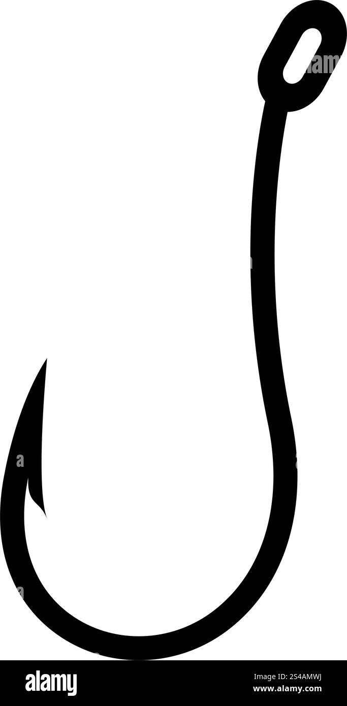 Icône hameçon . Illustration de Vecteur