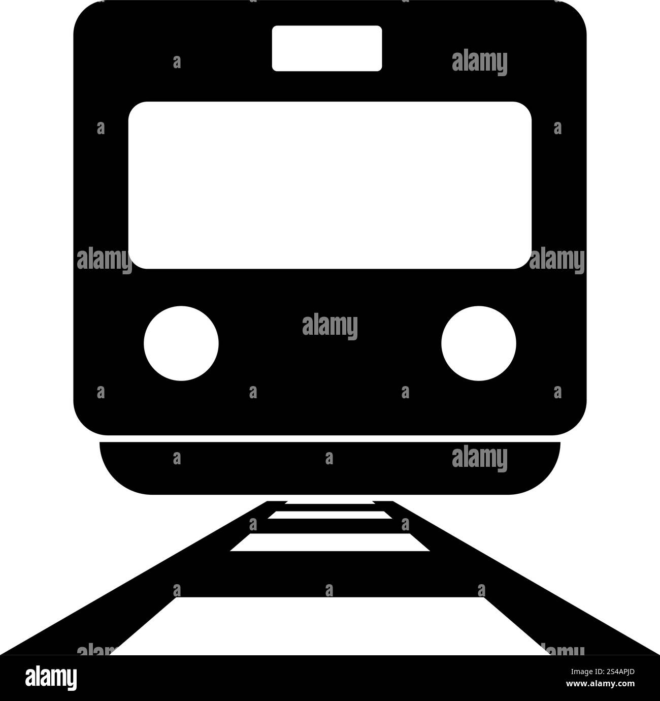 Icône train . Illustration de Vecteur