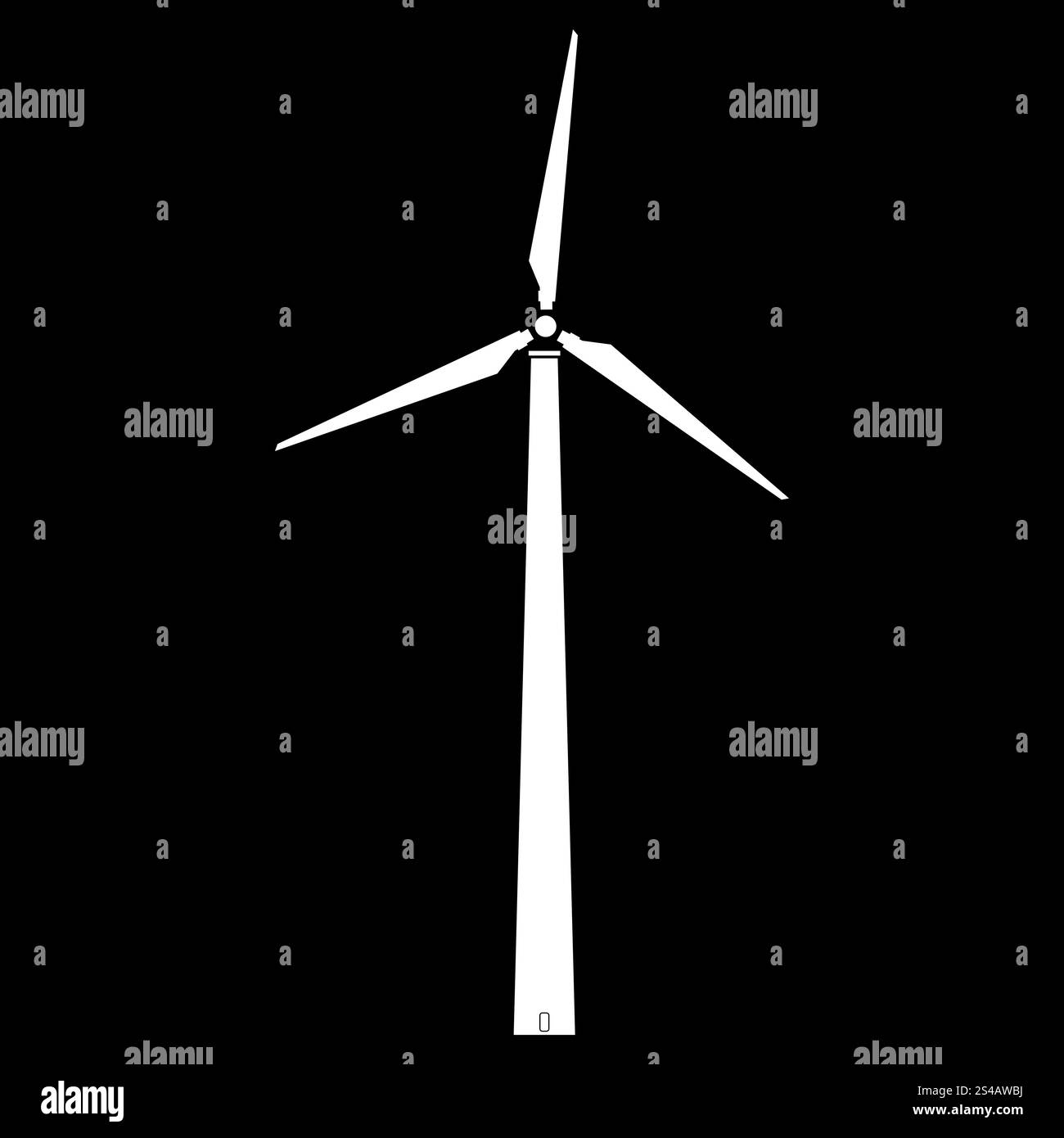 L'icône de l'éolienne . Illustration de Vecteur