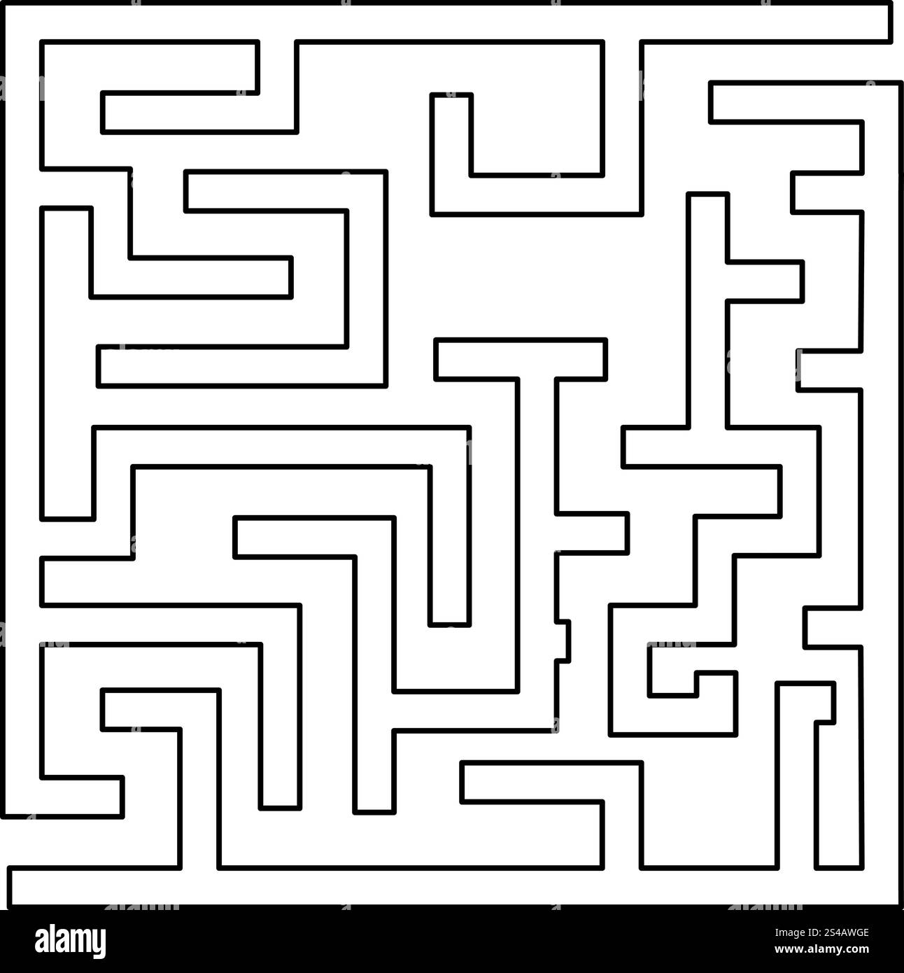 Labyrinthe, labyrinthe énigme noir icône . Illustration de Vecteur