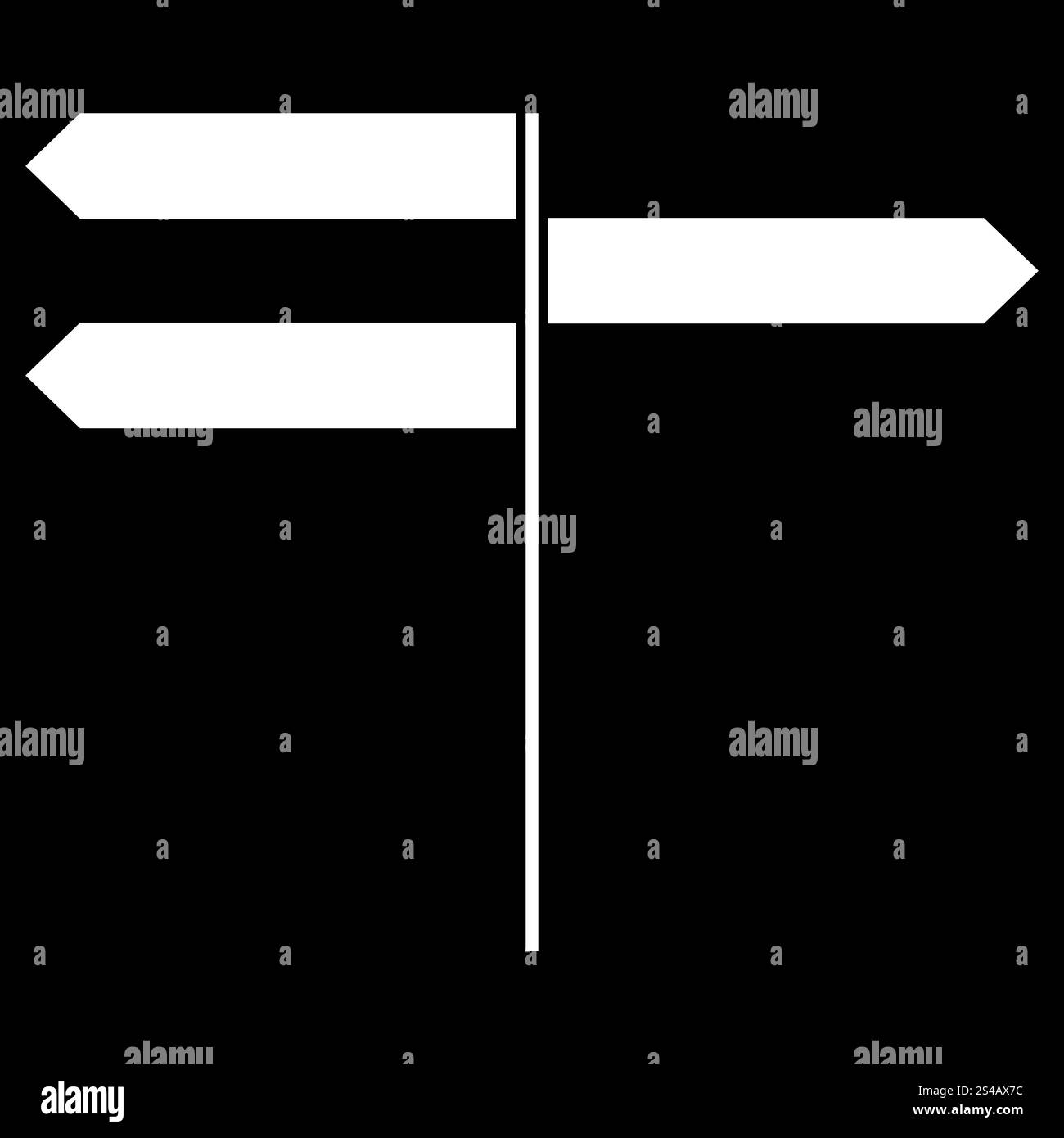 Icône de panneau de direction . Illustration de Vecteur