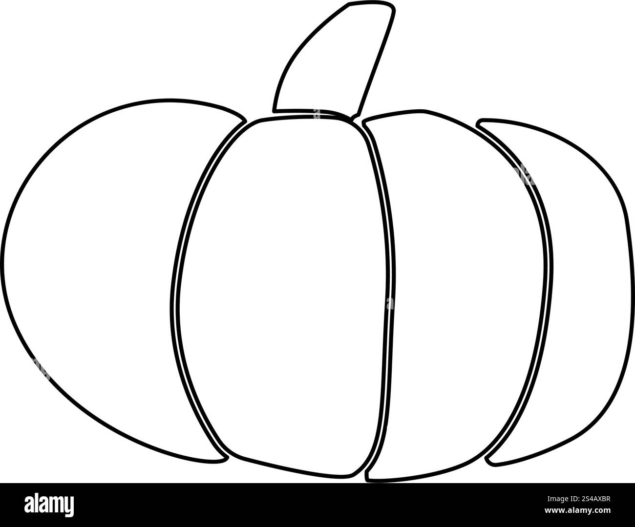 Icône citrouille . Illustration de Vecteur