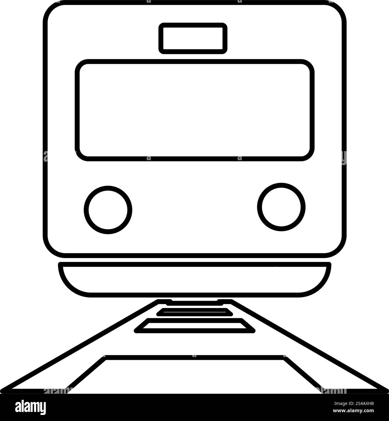 Icône train . Illustration de Vecteur