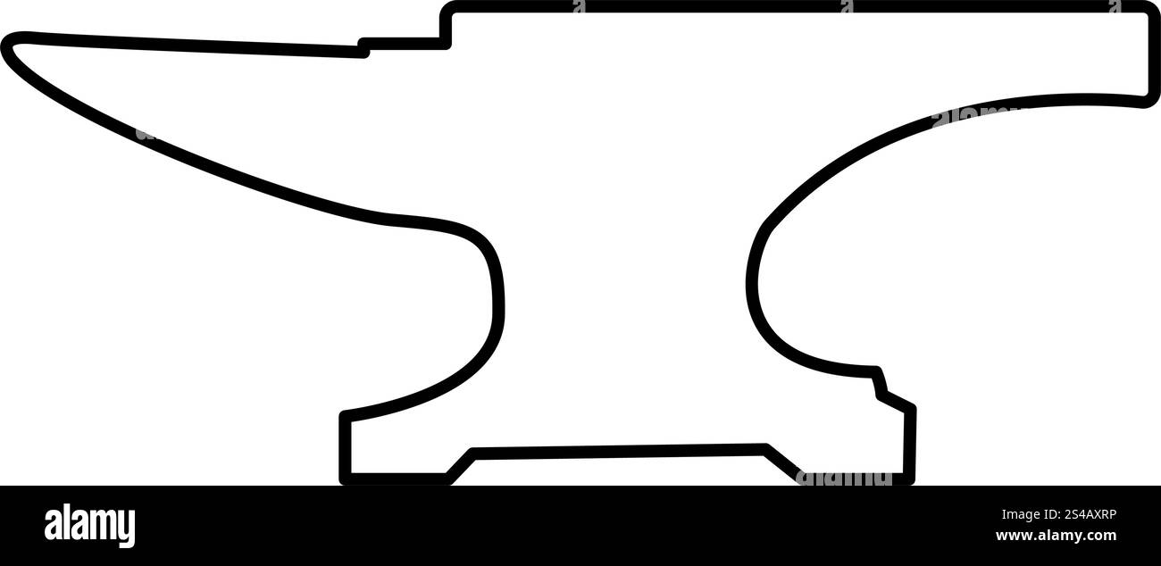 Icône de bloc enclume . Illustration de Vecteur