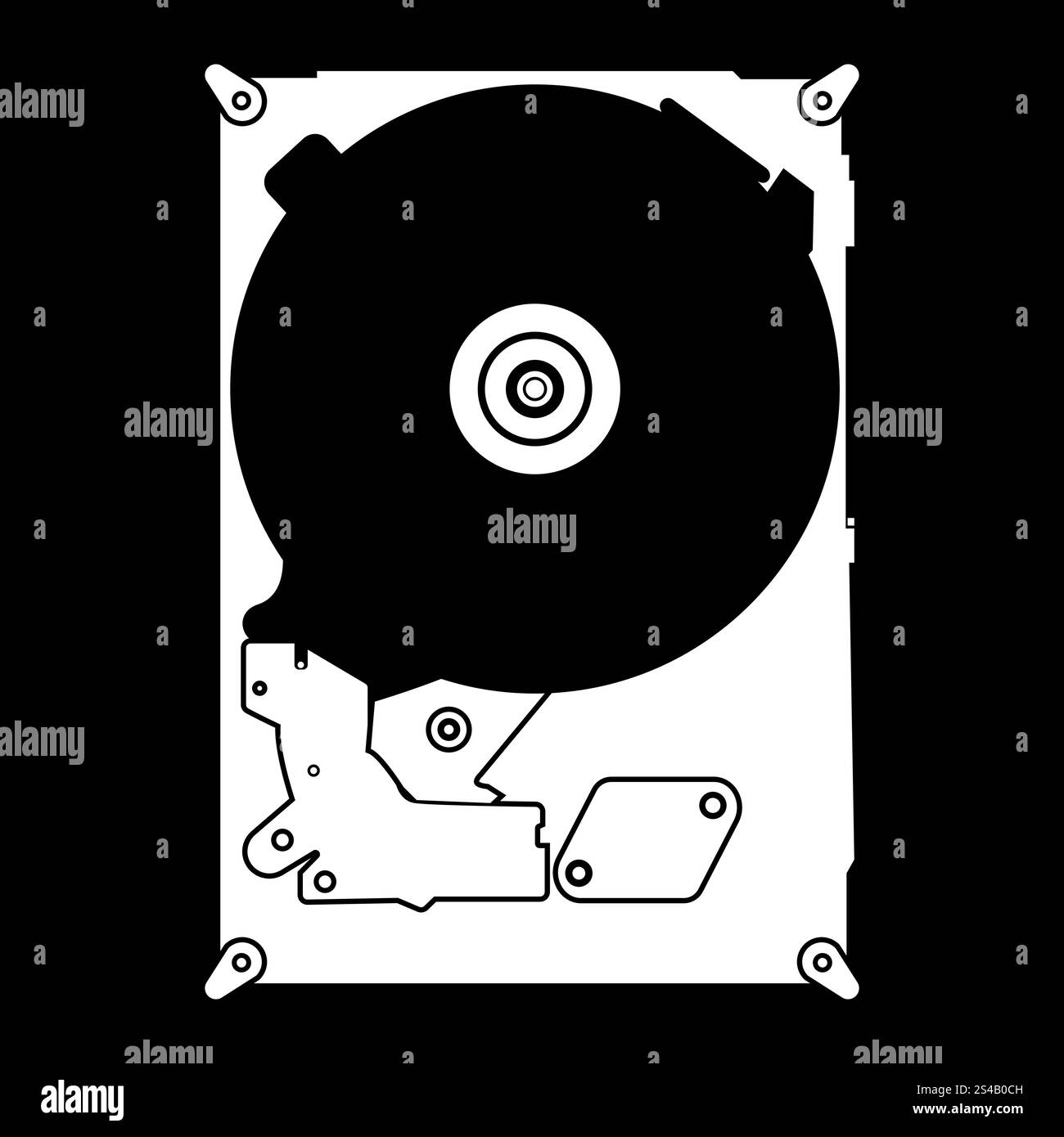Icône du disque dur .. Icône du disque dur . Illustration de Vecteur