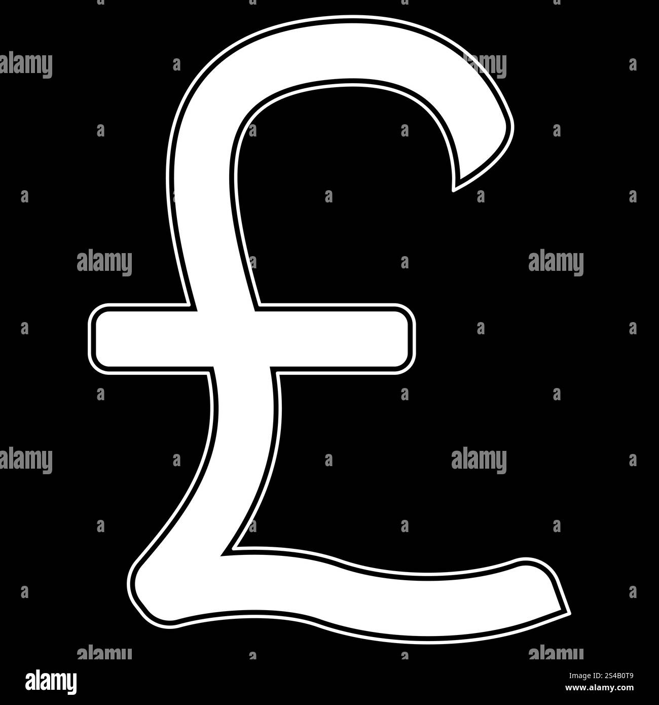 Icône livre sterling .. Icône livre sterling . Illustration de Vecteur