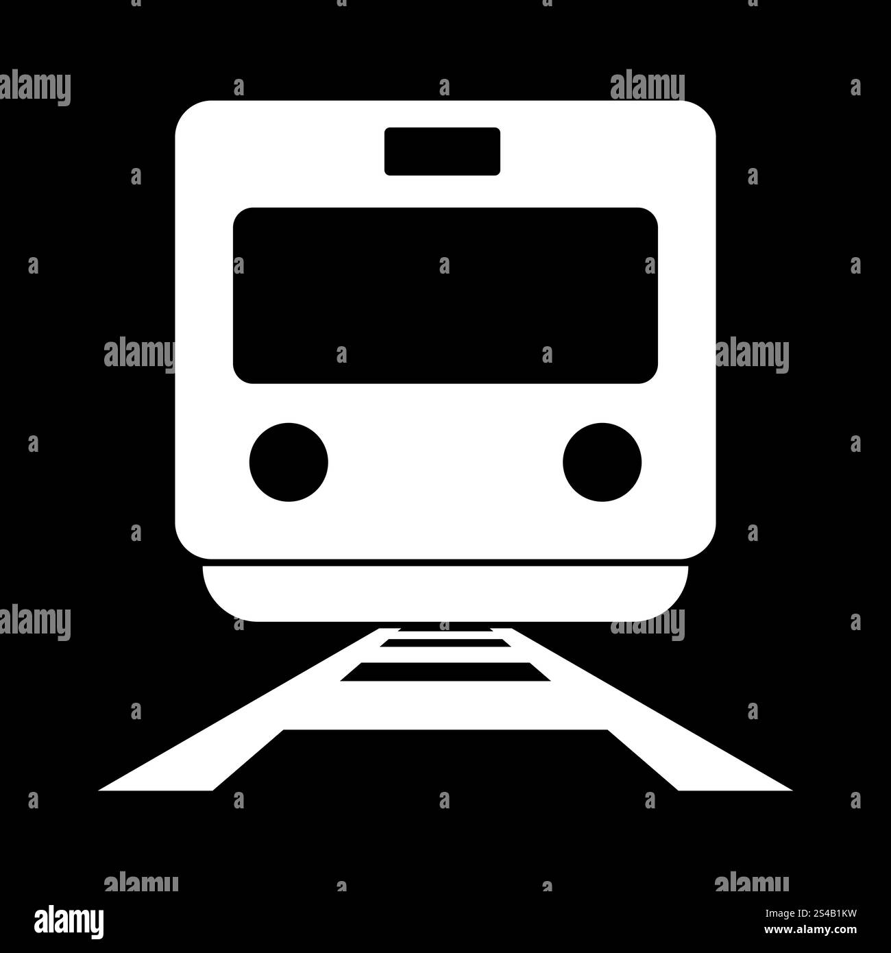 Entraînez l'icône de couleur blanche .. Train il est icône de couleur blanche. Illustration de Vecteur