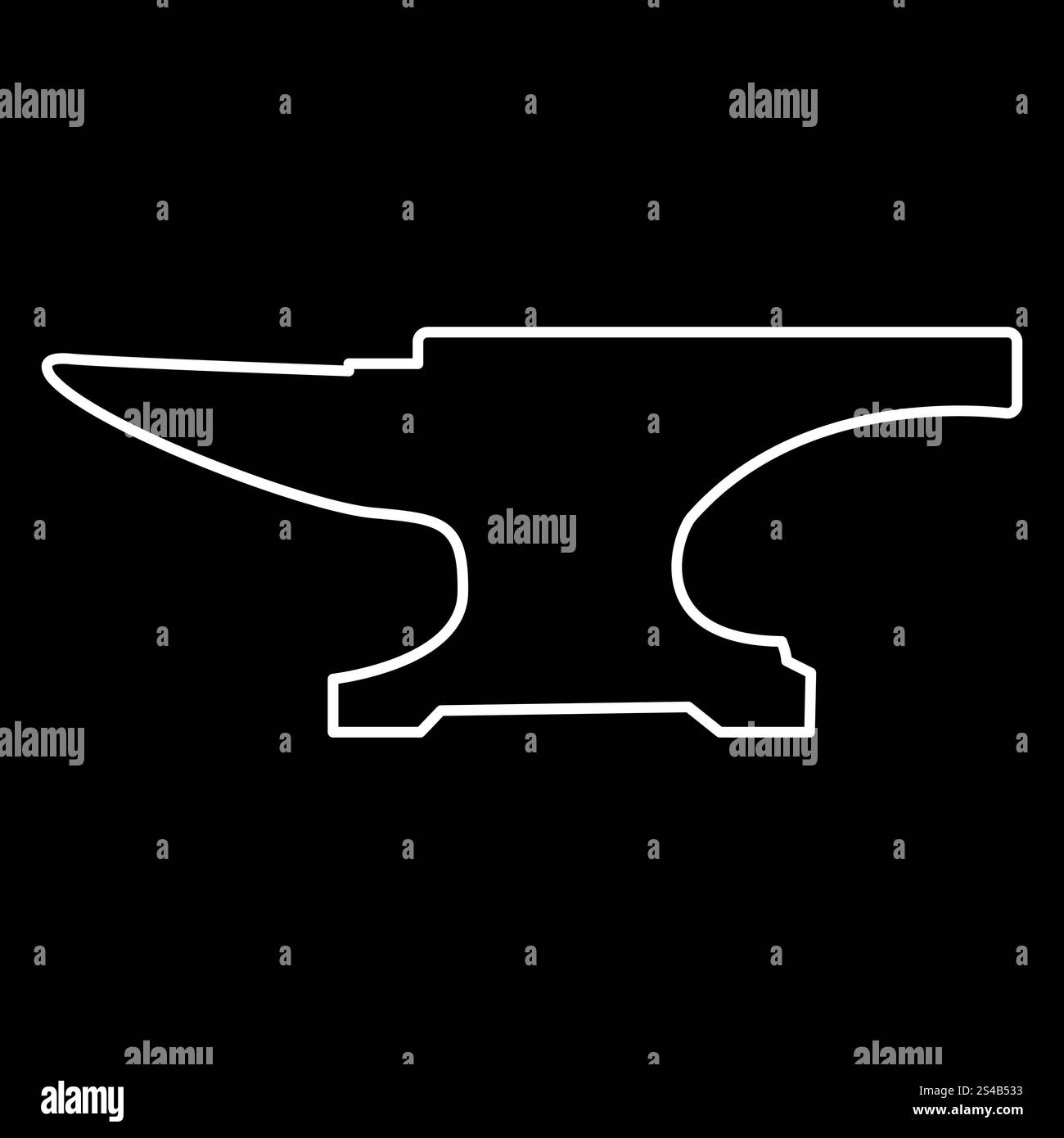 Icône de bloc enclume . Illustration de Vecteur