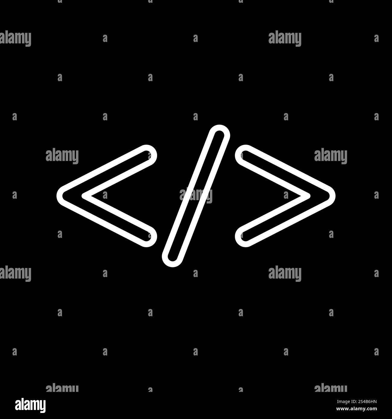 Icône de code symbole . Illustration de Vecteur