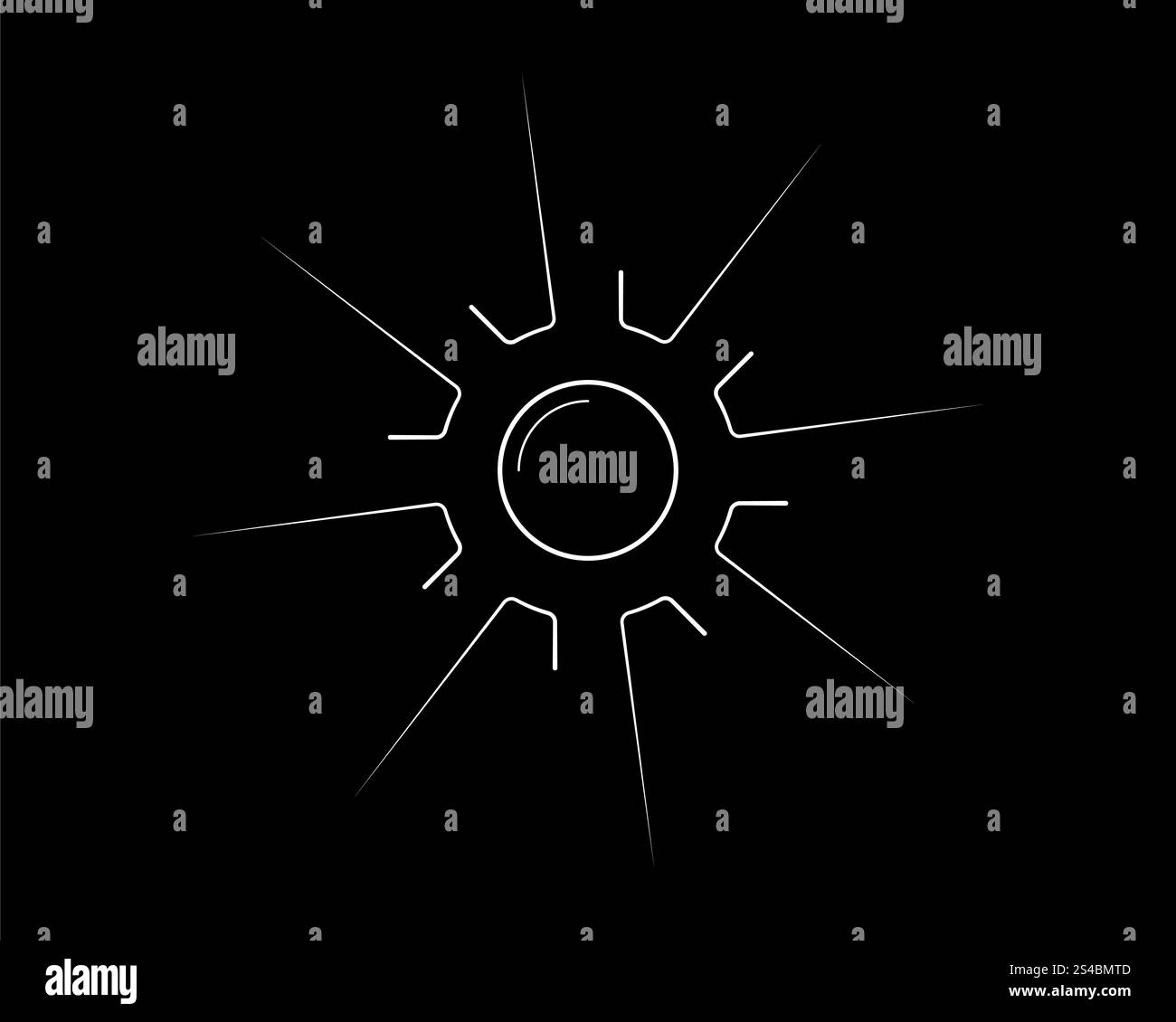 concept de roue d'industrie sur fond noir Banque D'Images